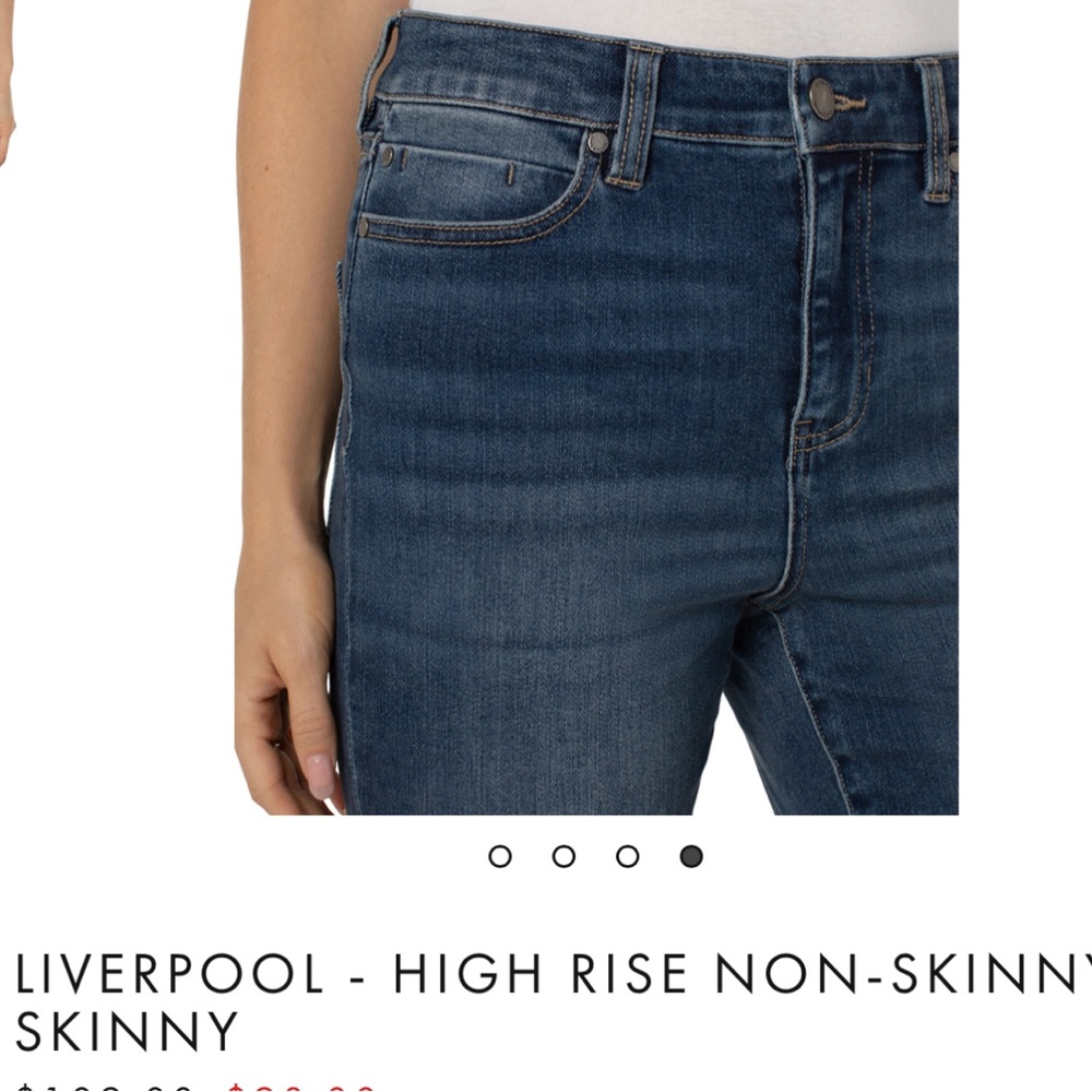 Liverpool Los Angeles Women’s Non-Skinny Skinny Jeans Stuart Wash Size 4/27 - Picture 5 of 13